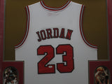 Chicago Bulls Michael Jordan SIGNED Framed Matted Jersey WITH COA