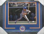 New York Mets Lenny Dykstra Hand Signed Autographed 11x14 Photo Framed with Matting Includes JSA COA