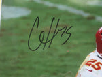 Kansas City Chiefs Patrick Mahomes & Clyde Edwards-Helaire Hand Signed Autographed 16x20 Photo Framed with Matting Includes Beckett Witnessed COA