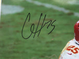 Kansas City Chiefs Patrick Mahomes & Clyde Edwards-Helaire Hand Signed Autographed 16x20 Photo Framed with Matting Includes Beckett Witnessed COA
