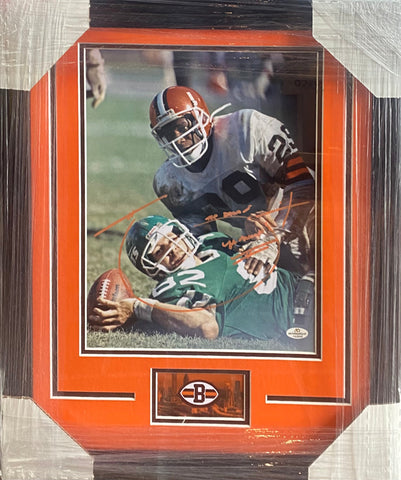 Cleveland Browns Hanford Dixon Hand Signed Autographed 11x14 Photo Framed & Matted with COA