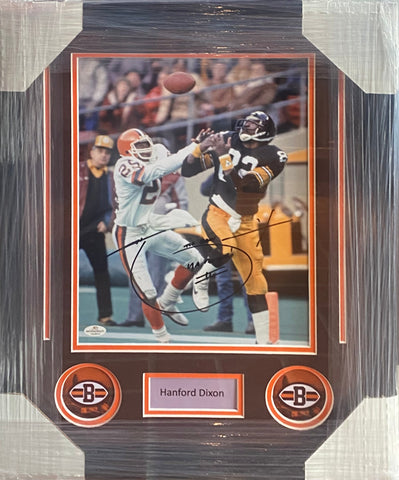 Cleveland Browns Hanford Dixon Hand Signed Autographed 11x14 Photo Framed with Matting Includes COA