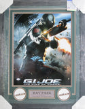 G.I. Joe: The Rise of Cobra "Snake Eyes" Ray Park Hand Signed Autographed 16x20 Photo with Snake Eyes Inscription Framed with Matting Includes PSA COA