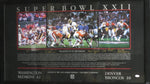 Washington Redskins vs. Denver Broncos Doug Williams, Gary Clark, Darryl Grant, Mark Rypien, & Monte Coleman Hand Signed Autographed Super Bowl XXII Poster with SB XXII MVP Williams Inscription Framed with Matting Includes JSA COA