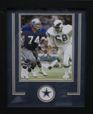 Dallas Cowboys Bob Lilly Hand Signed Autographed 11x14 Photo with HOF 80 Inscription Framed with Matting Includes JSA COA