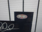 New York Yankees Derek Jeter Hand Signed Autographed Jersey Framed with Matting Includes Steiner COA