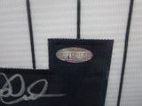 New York Yankees Derek Jeter Hand Signed Autographed Jersey Framed with Matting Includes Steiner COA