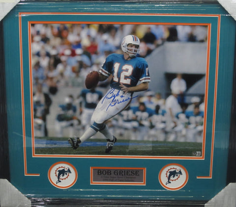 Bob Griese SIGNED 16x20 Framed Photo BECKETT COA