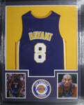 Los Angeles Lakers Kobe Bryant Hand Signed Autographed Jersey Framed & Matted with Five Star Grading COA