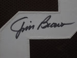 Cleveland Browns Jim Brown SIGNED Framed Matted Jersey JSA COA