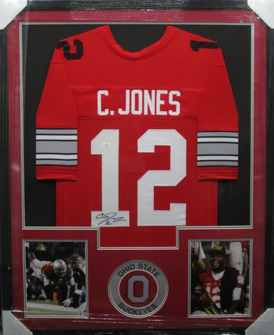 Ohio State Buckeyes Cardale Jones SIGNED Framed Matted Jersey WITH COA