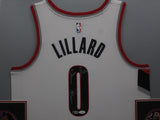 Portland Trail Blazers Damian Lillard SIGNED Framed Matted Jersey JSA COA
