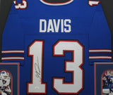 Buffalo Bills Gabe Davis SIGNED Framed Matted Jersey JSA COA