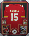 Kansas City Chiefs Patrick Mahomes SIGNED Framed Matted Jersey BECKETT COA
