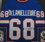 Buffalo Bills Joe DeLamielleure SIGNED Framed Matted Jersey JSA COA