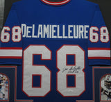 Buffalo Bills Joe DeLamielleure SIGNED Framed Matted Jersey JSA COA