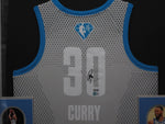 Golden State Warriors Stephen Curry SIGNED Framed Matted All-Star Jersey BECKETT COA