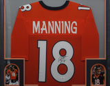 Denver Broncos Peyton Manning SIGNED Framed Matted Jersey WITH COA