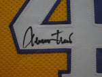 Lakers Jerry West SIGNED Framed Matted Jersey JSA COA