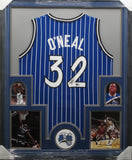 Orlando Magic Shaquille O'Neal SIGNED Framed Matted Jersey BECKETT COA