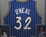 Orlando Magic Shaquille O'Neal SIGNED Framed Matted Jersey BECKETT COA