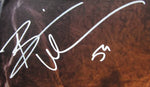 Chicago Bears Brian Urlacher Hand Signed Autographed Large Canvas Framed & Includes JSA COA
