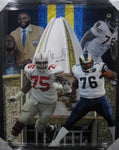 The Ohio State University Buckeyes / St. Louis Rams Orlando Pace Hand Signed Autographed Large Canvas with HOF 2016 Inscription Framed & Includes JSA COA