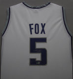 Sacramento Kings De'Aaron Fox SIGNED Framed Matted Jersey BECKETT COA