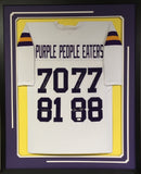 Jersey Framing - Vertical Style with Two Pictures