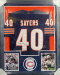 Jersey Framing - Vertical Style with Two Pictures