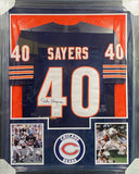 Jersey Framing - Vertical Style with Two Pictures